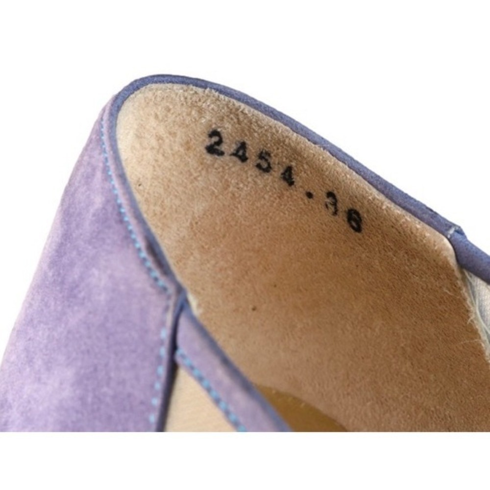 Balenciaga 36 (US 5.5) Vintage Suede And Mesh Pumps Heels Lavender - Picture 7 of 9